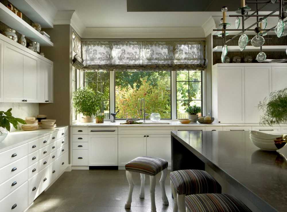  кухни с окном: используем пространства у окна правильно, 100 фото