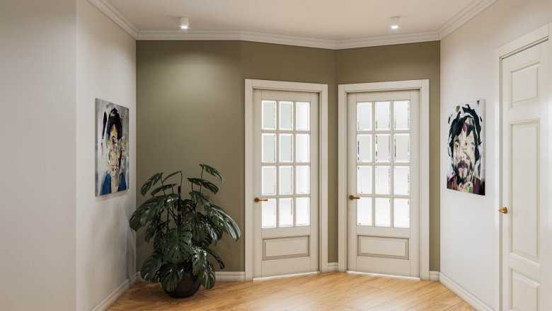 Темные двери в интерьере: сочетание с цветом пола, стен, мебели (60 фото)