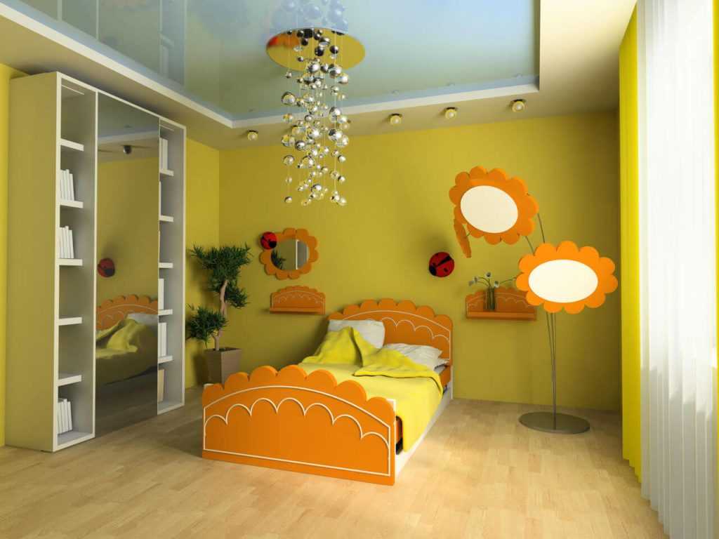 Потолок в детской комнате: 100 фото вариантов дизайна и оформления натяжного потолка