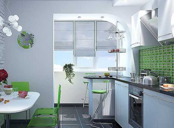 Кухня на балконе - лучшие идеи оформления и варианты объединения