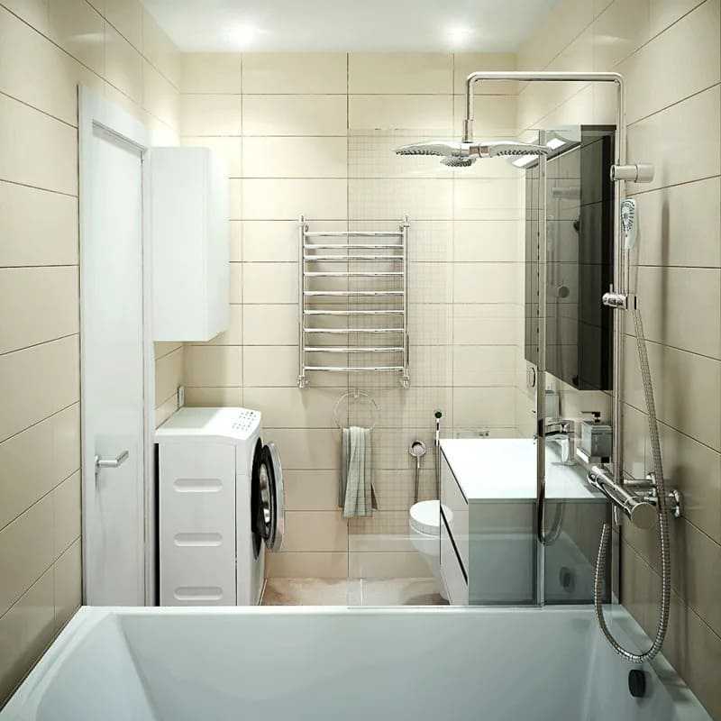 Ванная 3 кв. м. — практичные варианты дизайна и размещения сантехники, фото