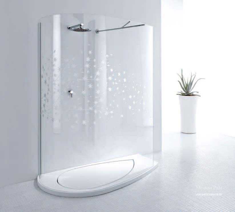 Душевые ограждения из стекла без поддона (55 фото): стиль и воздушность ванной комнаты