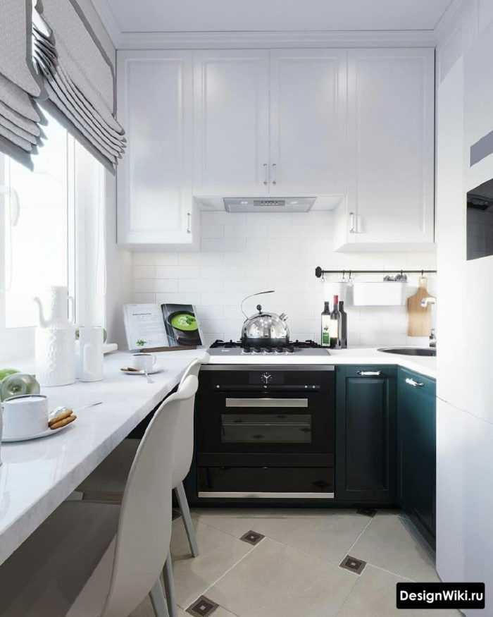 Дизайн узкой кухни: 50 фото красивых интерьеров + советы дизайнера