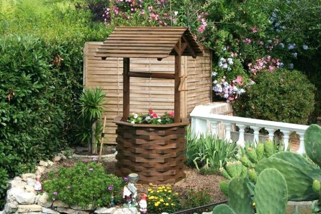 Декоративный колодец из бетонных колец для сада: как оформить колодец на даче и садовом участке красиво, чертеж

 - 19 фото