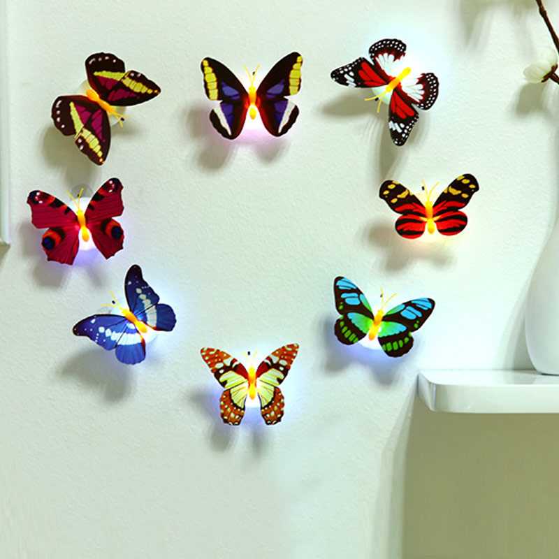 Бабочки на стену (трафареты и шаблоны): как сделать своими руками из бумаги, ткани, пластика (+60 фото)