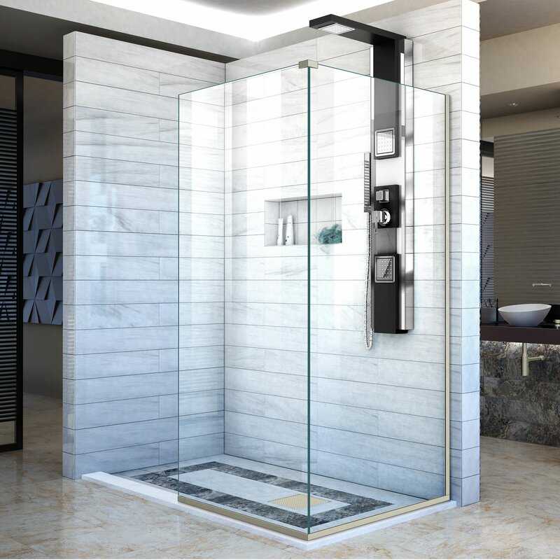 Душевые ограждения из стекла без поддона (55 фото): стиль и воздушность ванной комнаты
