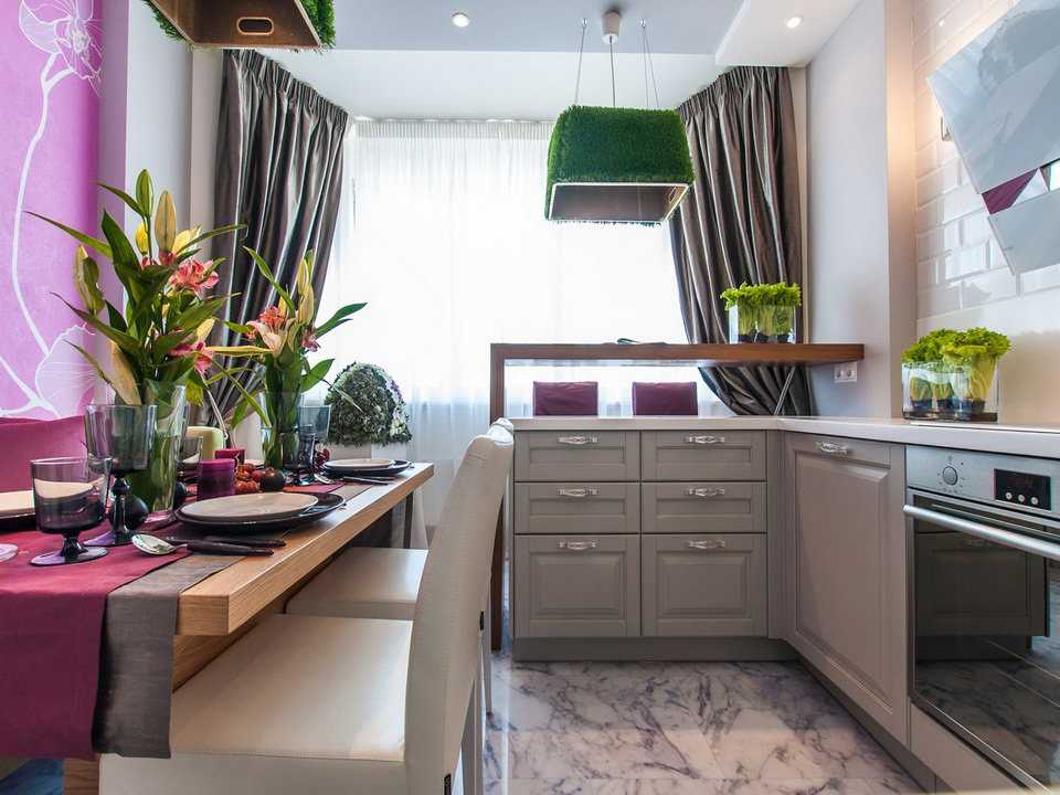 112 самых стильных интерьеров кухни, совмещенной с балконом