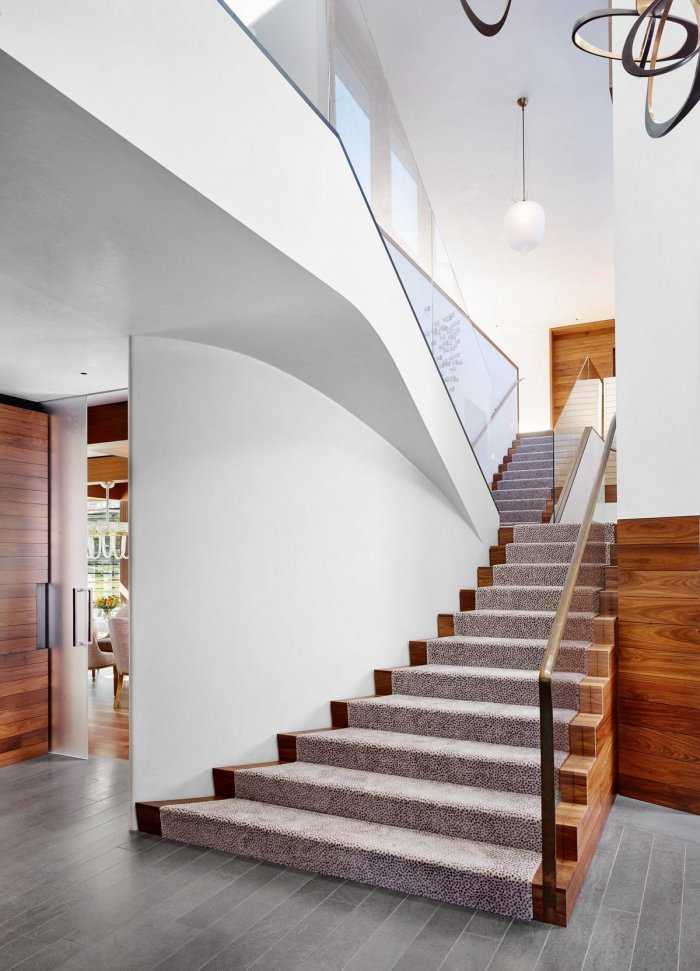 П-образная лестница на второй этаж: ✅Фото, ✅Идеи, ✅Материалы (2019); Советы экспертов по выбору лестницы и комплектующих. Как ее спроектировать и установить - читайте далее:
