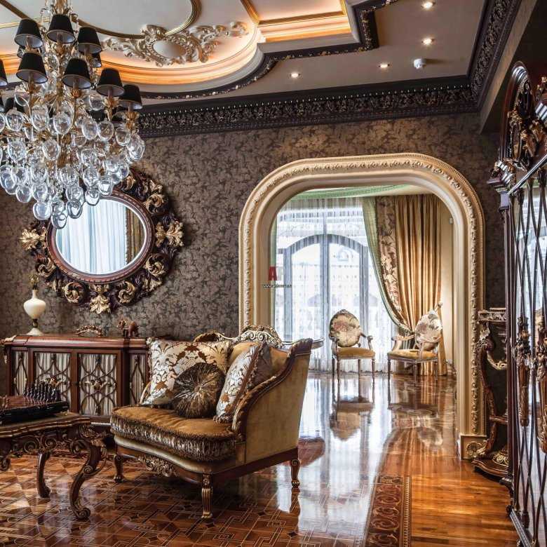 Гостиная барокко: 85 фото красивых идей и лучших вариантов применения классического дизайна