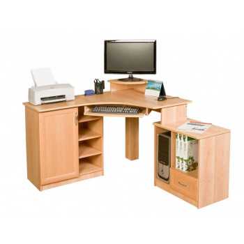 Компьютерный стол угловой: какой лучше купить - с надстройкой, полками и шкафчиками или просто с выдвижными ящиками Отличаются ли цена и размеры письменного и компьютерного стола для дома