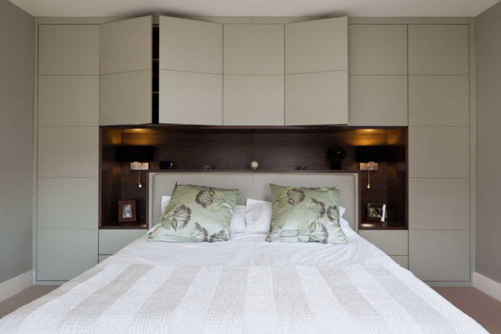 Кровать, встроенная в шкаф: 100 фото современных идей дизайна